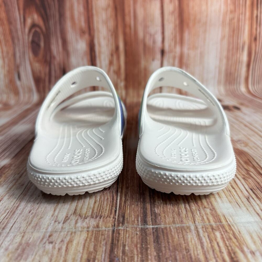 Crocs CLASSIC SPRAY DYE Womens Size 6 Double Two Strap Sandals Slides Shoes - Picture 4 of 10
